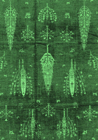 Abstract Emerald Green Modern Rug, abs4091emgrn