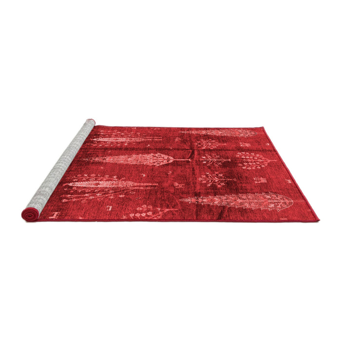Modern Red Washable Rugs