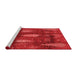 Modern Red Washable Rugs