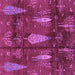 Square Machine Washable Abstract Purple Modern Area Rugs, wshabs4091pur