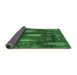 Sideview of Abstract Emerald Green Modern Rug, abs4091emgrn