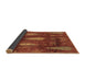 Sideview of Abstract Brown Modern Rug, abs4091brn