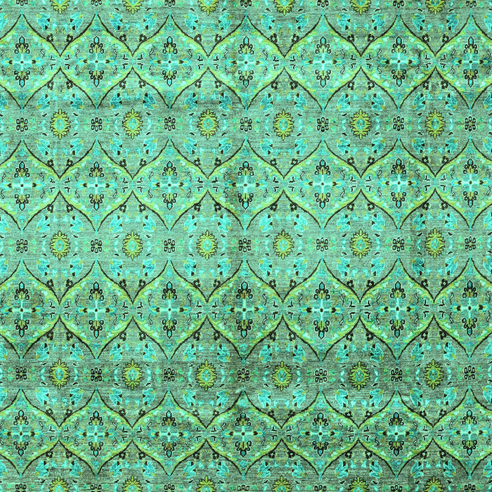 Abstract Turquoise Modern Rug, abs4092turq
