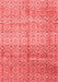 Abstract Red Modern Area Rugs