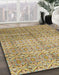 Abstract Light Brown Modern Rug in Family Room, abs4092