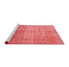 Modern Red Washable Rugs