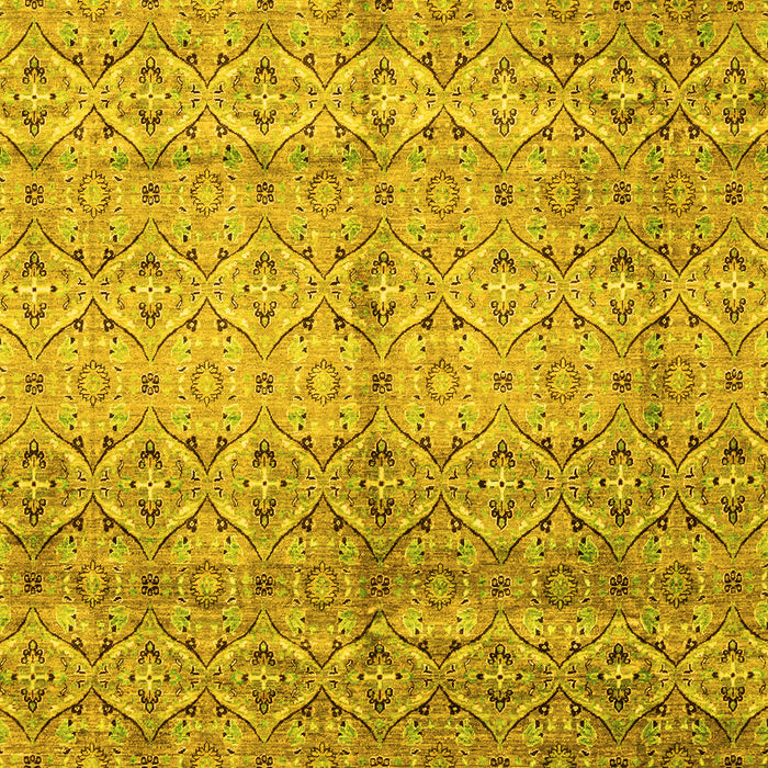 Abstract Yellow Modern Rug, abs4092yw