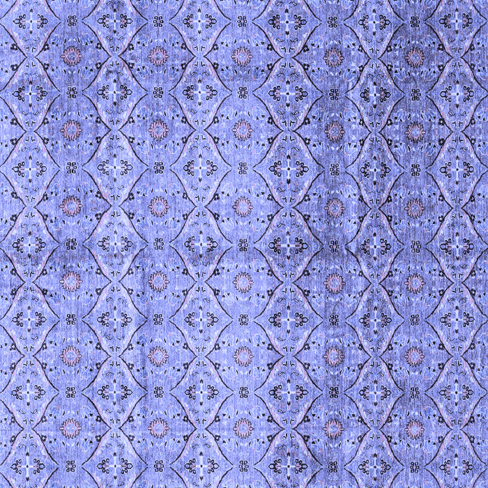 Square Abstract Blue Modern Rug, abs4092blu