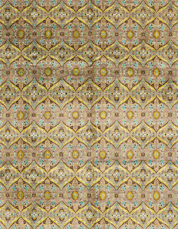 Abstract Light Brown Modern Rug, abs4092