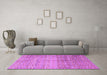 Machine Washable Abstract Purple Modern Area Rugs in a Living Room, wshabs4092pur