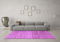 Machine Washable Abstract Purple Modern Rug, wshabs4092pur