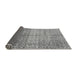 Sideview of Abstract Gray Modern Rug, abs4092gry