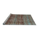 Sideview of Machine Washable Abstract Light Blue Modern Rug, wshabs4093lblu