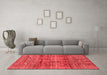 Modern Red Washable Rugs