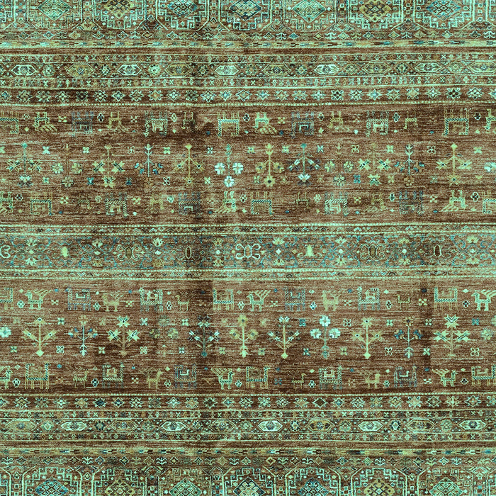 Machine Washable Abstract Turquoise Modern Area Rugs, wshabs4093turq