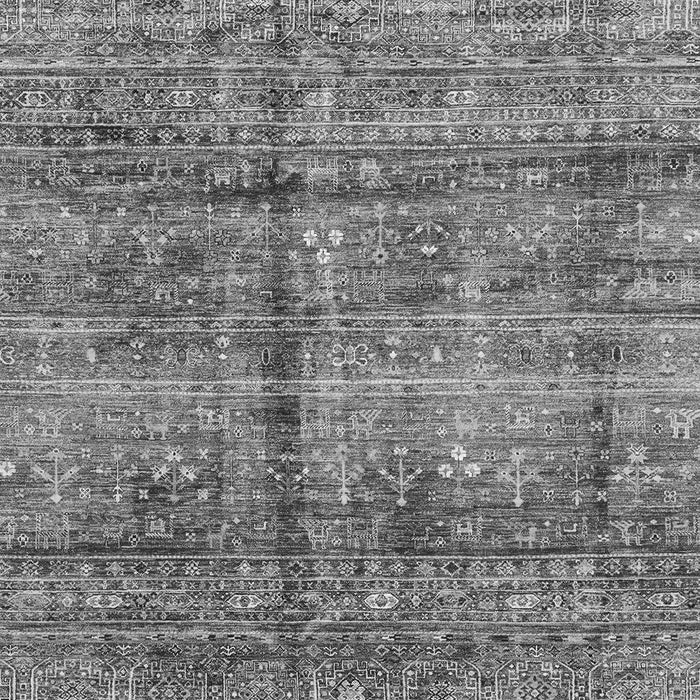 Machine Washable Abstract Gray Modern Rug, wshabs4093gry