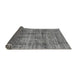 Sideview of Abstract Gray Modern Rug, abs4093gry