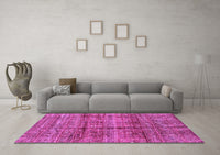 Machine Washable Abstract Purple Modern Rug, wshabs4093pur