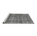 Sideview of Machine Washable Abstract Gray Modern Rug, wshabs4093gry