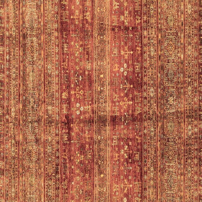 Square Machine Washable Abstract Brown Modern Rug, wshabs4093brn