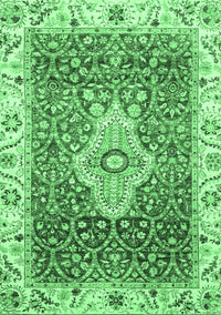 Abstract Emerald Green Modern Rug, abs4094emgrn