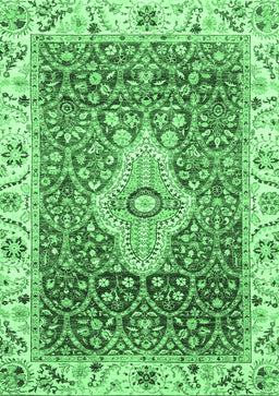 Abstract Emerald Green Modern Rug, abs4094emgrn