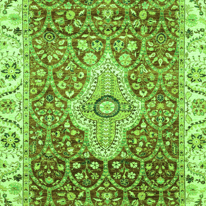 Machine Washable Abstract Green Modern Area Rugs, wshabs4094grn