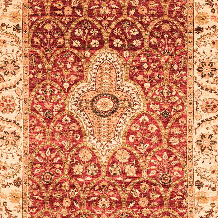 Machine Washable Abstract Orange Modern Area Rugs, wshabs4094org