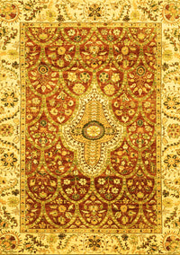 Abstract Yellow Modern Rug, abs4094yw