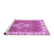 Sideview of Machine Washable Abstract Purple Modern Area Rugs, wshabs4094pur