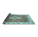 Sideview of Abstract Light Blue Modern Rug, abs4094lblu