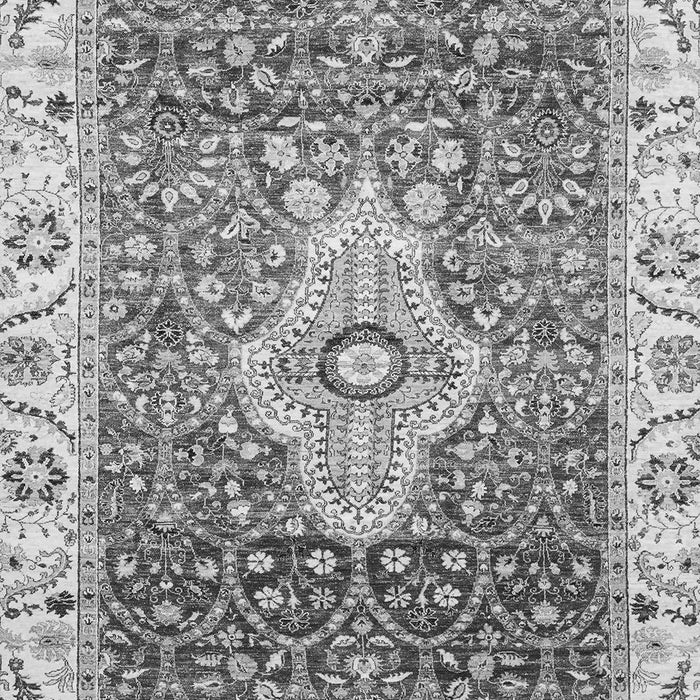 Machine Washable Abstract Gray Modern Rug, wshabs4094gry