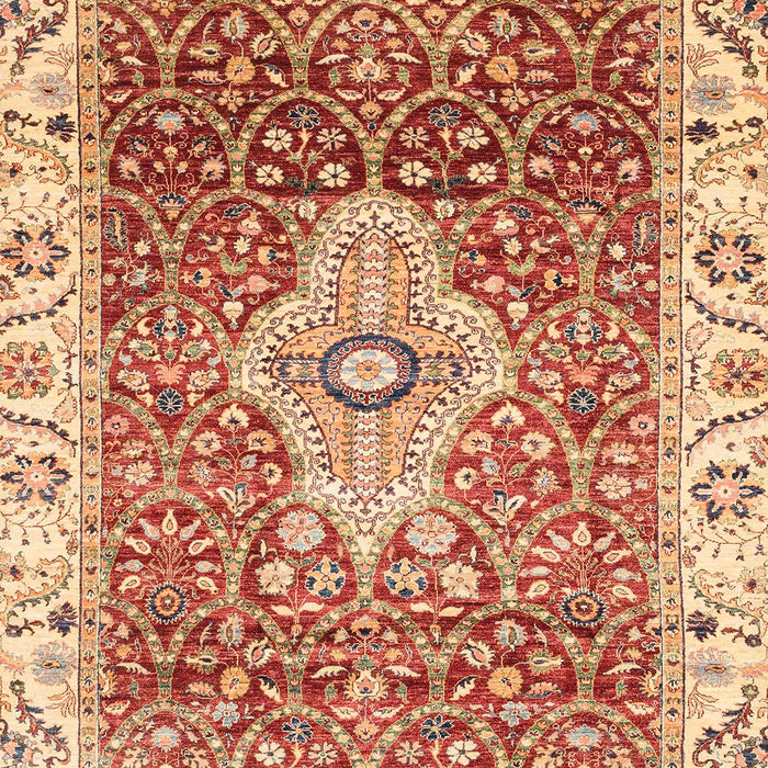 Abstract Red Modern Rug, abs4094