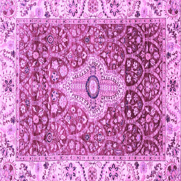 Square Abstract Purple Modern Rug, abs4094pur
