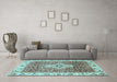 Machine Washable Abstract Light Blue Modern Rug in a Living Room, wshabs4094lblu