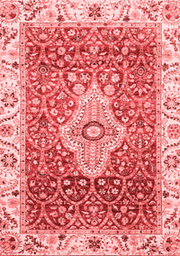 Abstract Red Modern Rug, abs4094red