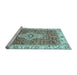 Sideview of Machine Washable Abstract Light Blue Modern Rug, wshabs4094lblu