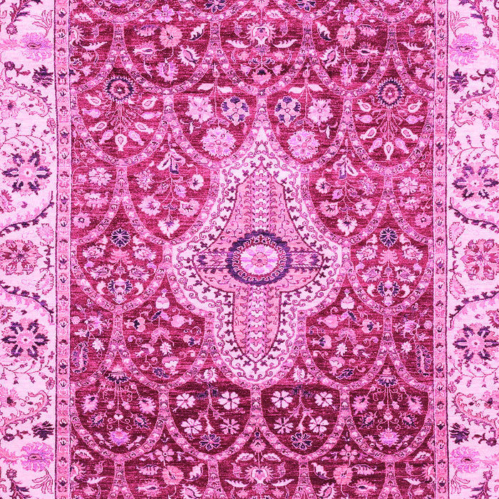 Machine Washable Abstract Pink Modern Rug, wshabs4094pnk