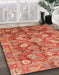 Machine Washable Abstract Brown Sand Brown Rug in a Family Room, wshabs4095