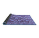 Sideview of Oriental Blue Traditional Rug, abs4095blu