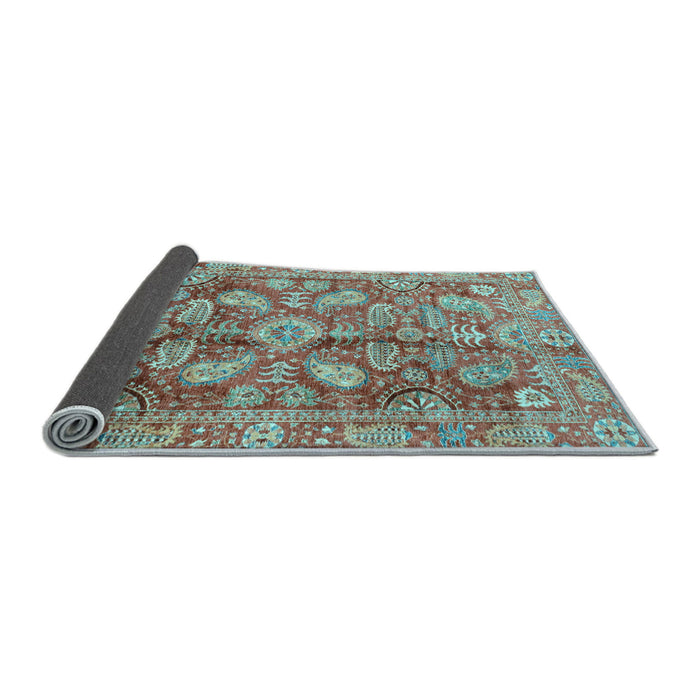 Sideview of Oriental Light Blue Traditional Rug, abs4095lblu