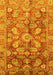 Machine Washable Oriental Yellow Traditional Rug, wshabs4095yw