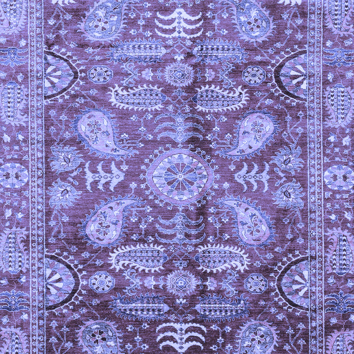 Machine Washable Oriental Blue Traditional Rug, wshabs4095blu
