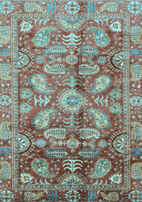 Oriental Light Blue Traditional Rug, abs4095lblu