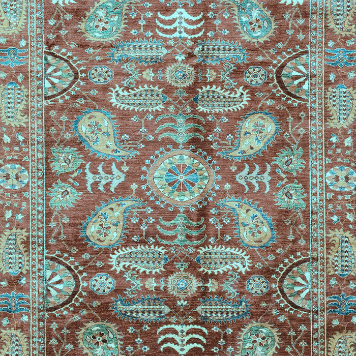 Oriental Light Blue Traditional Rug, abs4095lblu