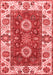 Abstract Red Modern Area Rugs