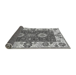 Sideview of Abstract Gray Modern Rug, abs4096gry