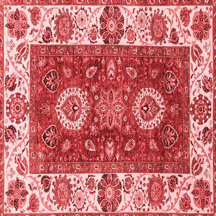 Machine Washable Abstract Red Modern Rug, wshabs4096red