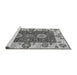 Sideview of Machine Washable Abstract Gray Modern Rug, wshabs4096gry