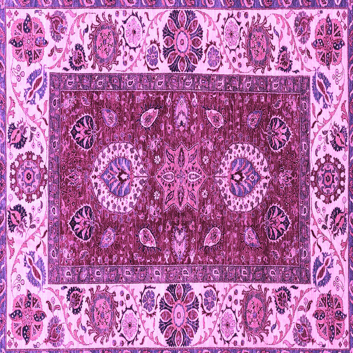Square Machine Washable Abstract Purple Modern Area Rugs, wshabs4096pur